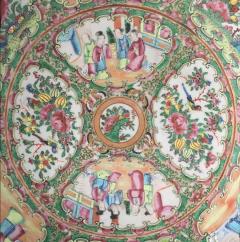 Large Chinese Rose Medallion Punch Bowl - 780184