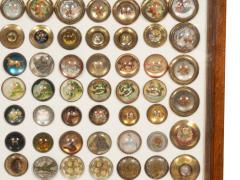 Large Collection of 571 Antique American and English Bridle Rosettes - 3996556