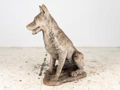 Large Concrete Shepherd Dog Garden Ornament English mid 20th Century - 4053652