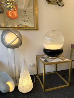 Large Contemporary Brass Murano Glass and Ceramic Lamp Italy - 3047474