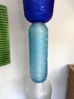 Large Contemporary Totem Murano Glass Floor Lamp by Studio AD Italy - 4379879