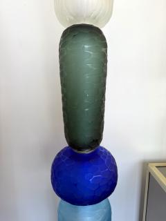 Large Contemporary Totem Murano Glass Floor Lamp by Studio AD Italy - 4379974