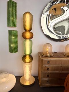 Large Contemporary Totem Murano Glass Floor Lamp by Studio AD Italy - 4687159
