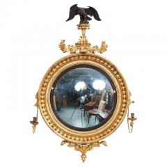 Large Convex Regency Period Mirror with Eagle - 3517063