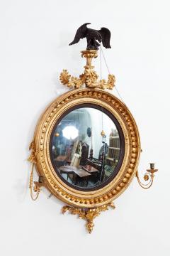 Large Convex Regency Period Mirror with Eagle - 3517064