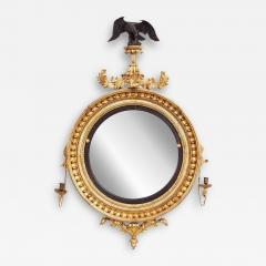 Large Convex Regency Period Mirror with Eagle - 3520709