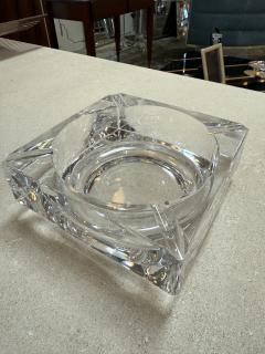 Large Crystal Ashtray Italy 1970s - 4453987