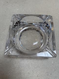 Large Crystal Ashtray Italy 1970s - 4453992
