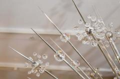 Large Custom Crystal Starburst Sputnik Chandelier - 3113281