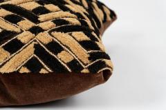 Large Custom Cushion from Vintage African Kuba Cloth - 4287848
