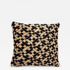 Large Custom Cushion from Vintage African Kuba Cloth - 4288413
