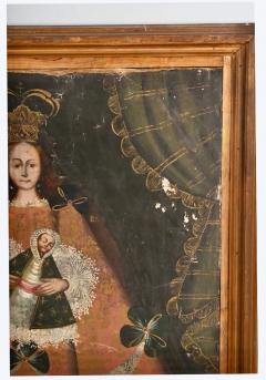 Large Cuzco School Painting of The Virgin Mary - 3097184