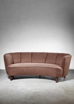 Large Danish curved sofa - 4759593