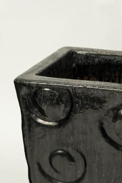 Large Decorative Black Ceramic Vases - 2383022