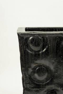 Large Decorative Black Ceramic Vases - 2383024