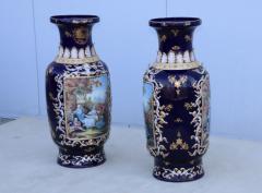 Large Decorative Floor Vases After Richard Klemm Dresden Made By Limoges - 4158456