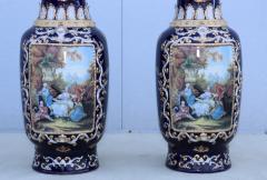 Large Decorative Floor Vases After Richard Klemm Dresden Made By Limoges - 4158459