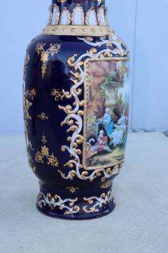 Large Decorative Floor Vases After Richard Klemm Dresden Made By Limoges - 4158466
