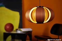 Large Disa Wood Suspension Lamp by J A Coderch for Tunds - 2200892