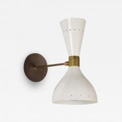 Large Double Cone Italian Sconce in the Style of Stilnovo - 1246372