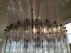 Large Dramatic Art Deco Style Lucite Chandelier - 98373