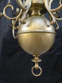 Large Dutch Baroque Style 18 Light Brass Chandelier - 671735