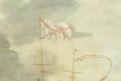 Large Dutch Marine Oil On Canvas Painting - 4145556