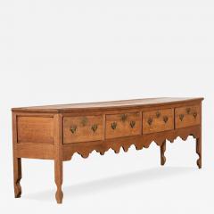 Large Early 19thC English Oak Dresser Base - 3893696