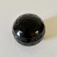 Large Early 20th Century Black Opaline Glass Paperweight - 4056684