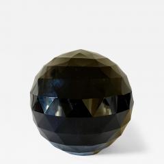 Large Early 20th Century Black Opaline Glass Paperweight - 4058635