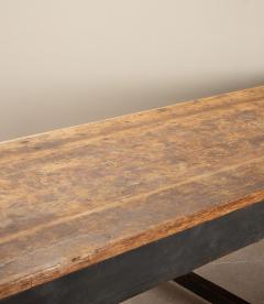 Large Early 20th Century English Farmhouse Pine Kitchen Table - 4238385