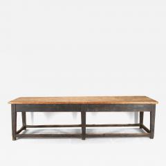 Large Early 20th Century English Farmhouse Pine Kitchen Table - 4242048
