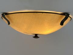 Large Elegant Mid Century Modern Flush Mount or Ceiling Fixture Germany 1950s - 4591904