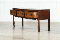 Large English 18thC Oak Dresser Base - 3507083