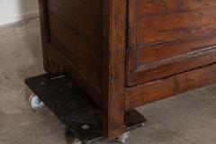 Large English 18thC Yew Housekeepers Cupboard - 4487067