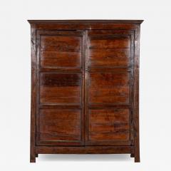 Large English 18thC Yew Housekeepers Cupboard - 4490665