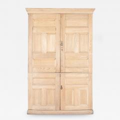 Large English 19thC Ash Housekeepers Cupboard - 2760119