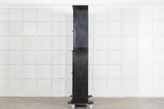Large English 19thC Ebonised Mahogany Glazed Cabinet - 4237692