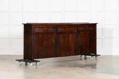Large English 19thC Elm Dresser Base - 4320574