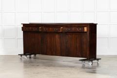 Large English 19thC Elm Dresser Base - 4320576