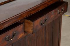 Large English 19thC Elm Dresser Base - 4320582