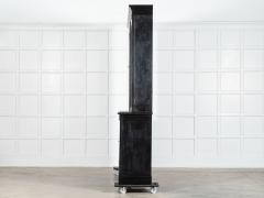 Large English 19thC Glazed Ebonised Mahogany Bookcase - 4051308