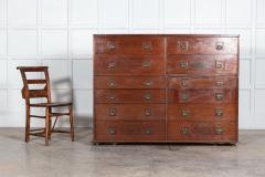 Large English 19thC Mahogany Campaign Chest - 2918432