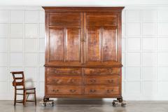 Large English 19thC Oak Housekeepers Cupboard - 4237503