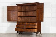 Large English 19thC Oak Housekeepers Cupboard - 4237505