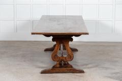 Large English 19thC Oak Refectory Table - 3053329