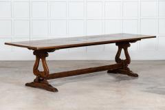 Large English 19thC Oak Refectory Table - 3053331