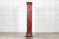 Large English 19thC Painted Glazed Pine Bookcase - 4435563