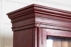 Large English 19thC Painted Glazed Pine Bookcase - 4435566