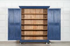 Large English 19thC Painted Pine Larder Cupboard - 4427860